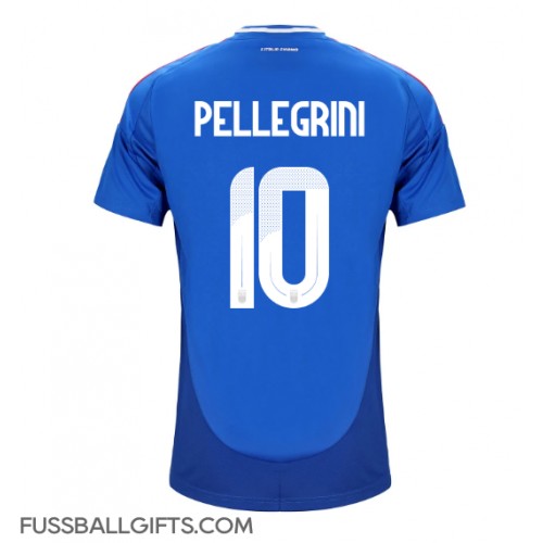 Italien Lorenzo Pellegrini #10 Fußballbekleidung Heimtrikot EM 2024 Kurzarm